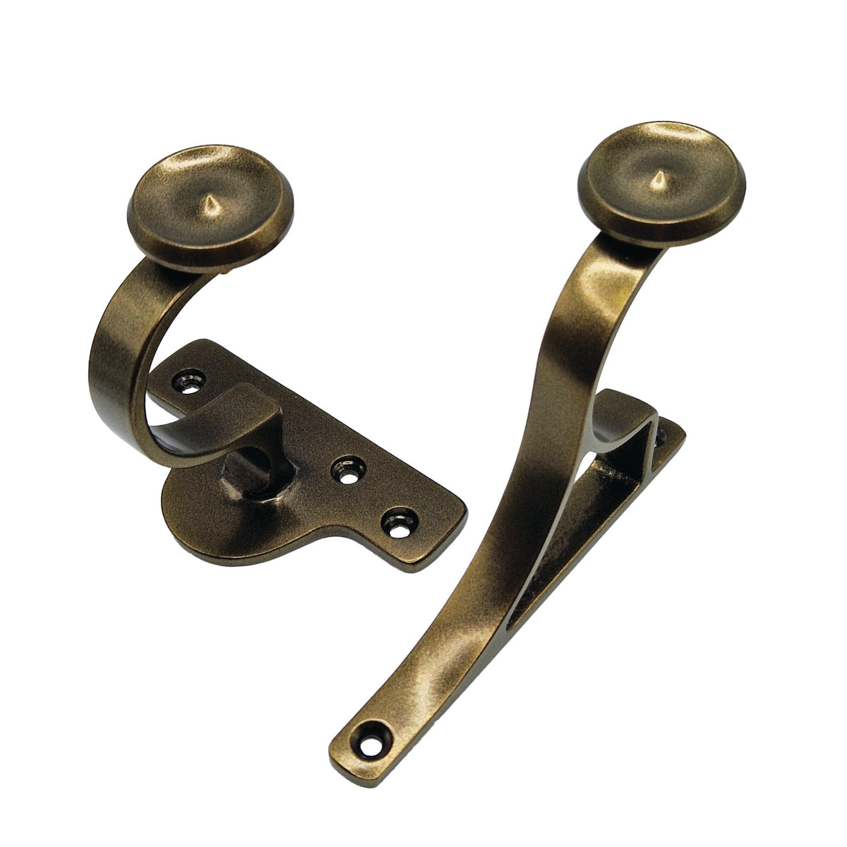 Cameron Fuller Brass/Chrome Curtain Pole Brackets (35mm or 50mm)
