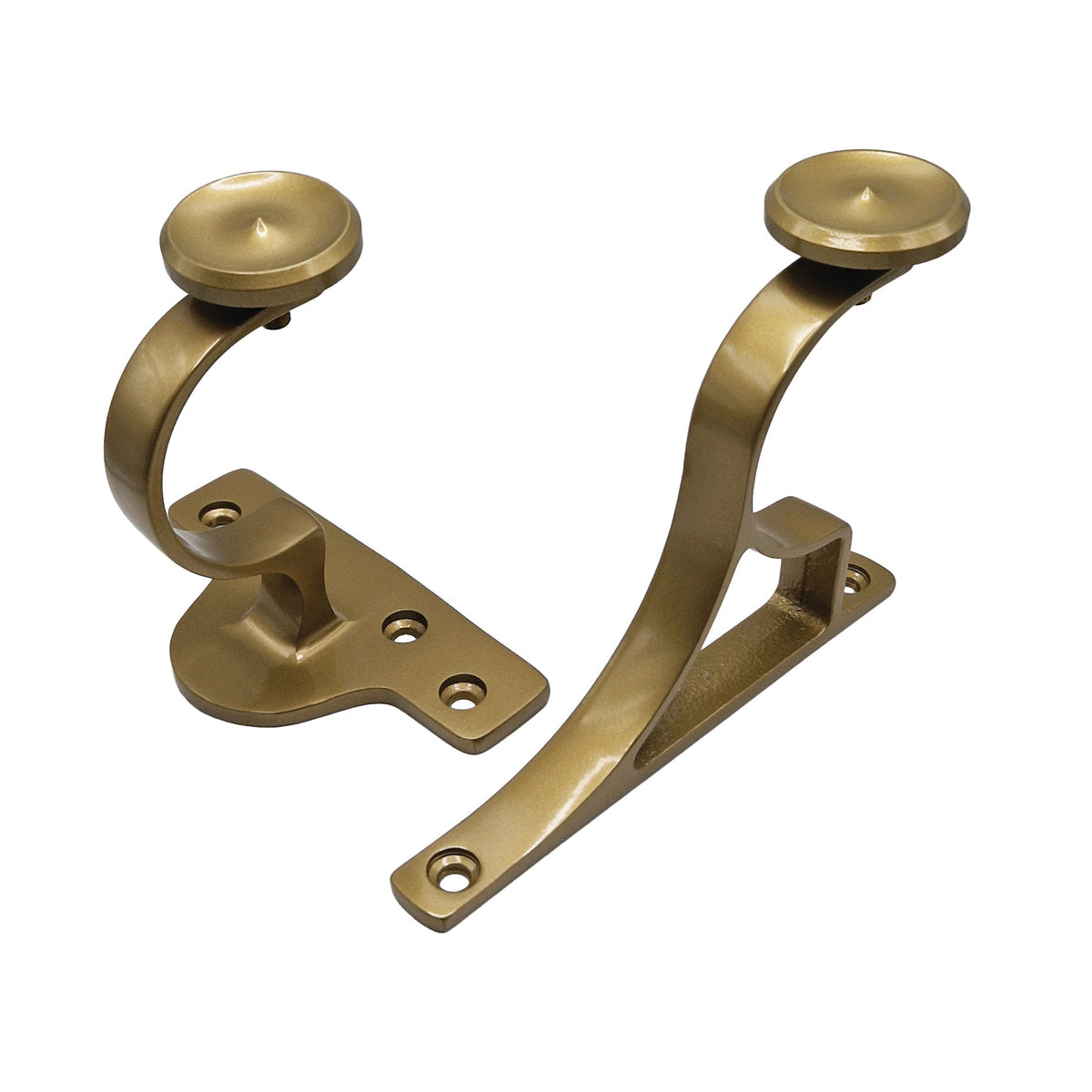 Cameron Fuller Brass/Chrome Curtain Pole Brackets (35mm or 50mm)