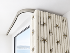 Cameron Fuller - Square30 Hand Bendable Top Fix Track with Cap Ends (Ceiling Fixing)