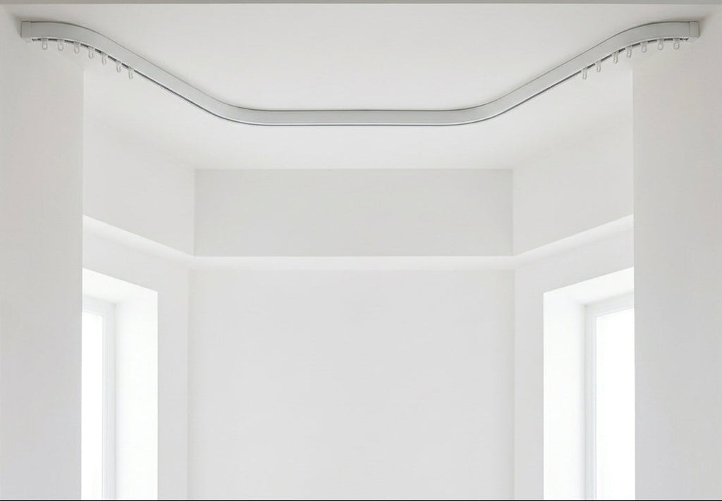 Cameron Fuller - Square30 Hand Bendable Top Fix Track with Cap Ends (Ceiling Fixing)