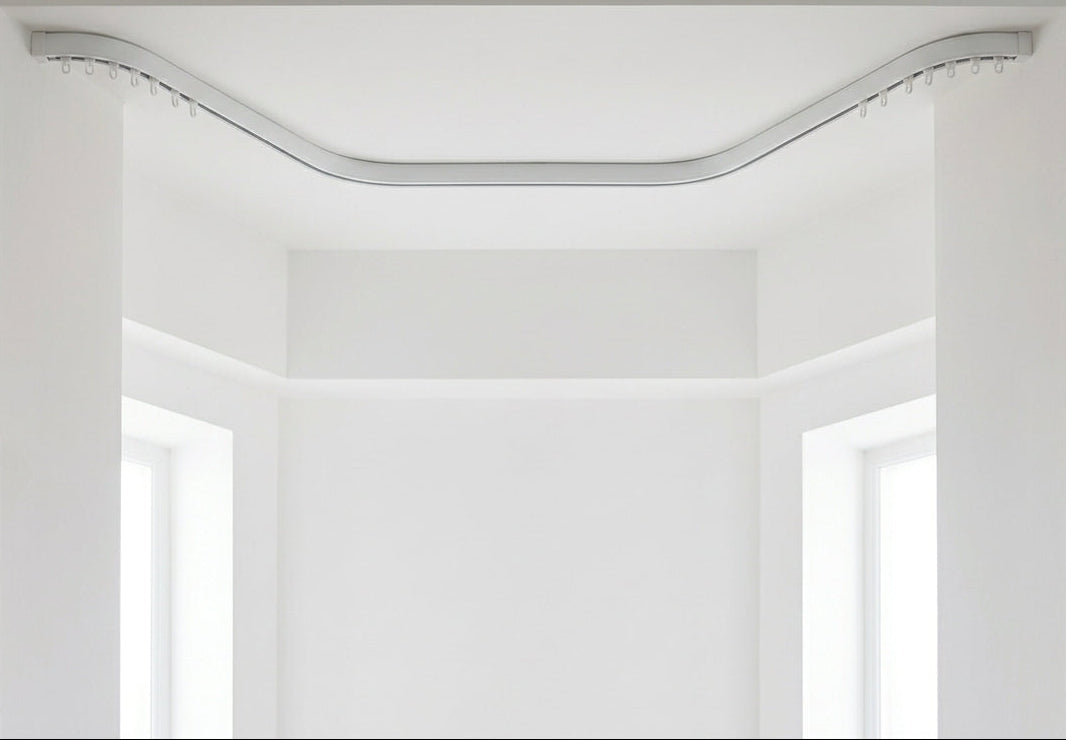 Cameron Fuller - Square30 Hand Bendable Top Fix Track with Cap Ends (Ceiling Fixing)