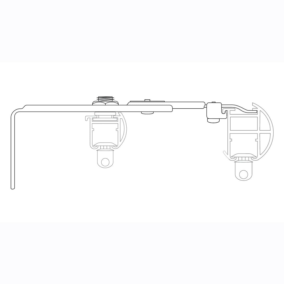 Cameron Fuller Round38 Double Track System - Cap Finials