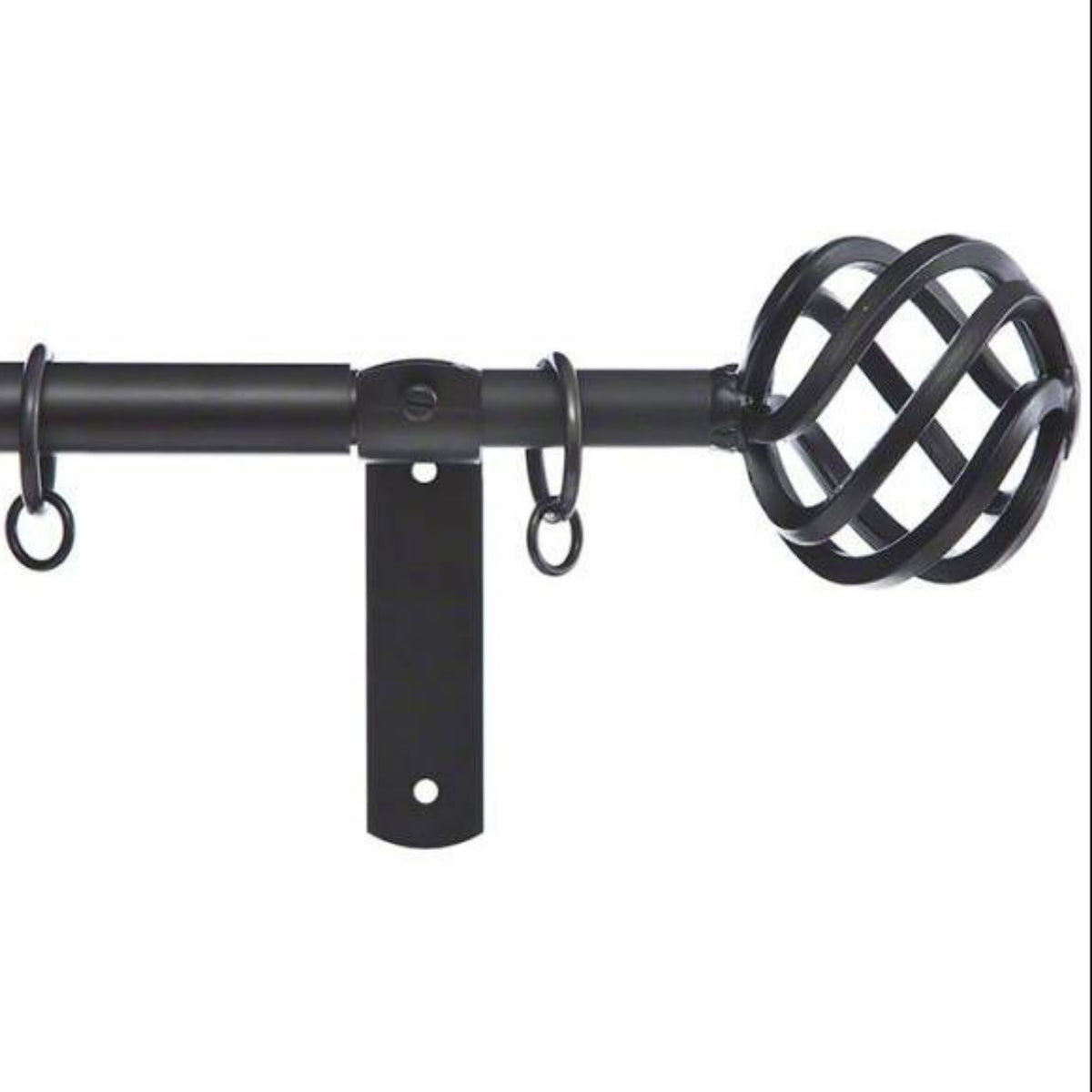 19mm Cameron Fuller metal curtain pole pack - Basket Finials