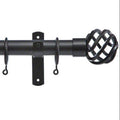 32mm Cameron Fuller metal curtain pole pack - Basket finials
