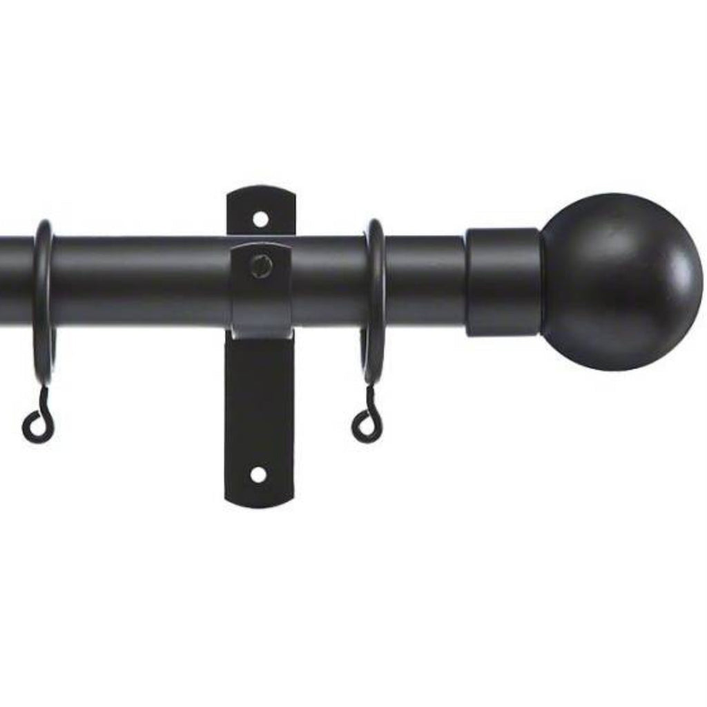 32mm Cameron Fuller metal curtain pole pack - Ball Finials