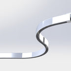 Cameron Fuller - Square30 Hand Bendable Track with Cap Ends (face/wall fixing)